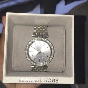 silver michael kors watch